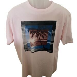 RIP CURL Surf Sesh Palm Tree Tee Shirt Men XL Standard Fit